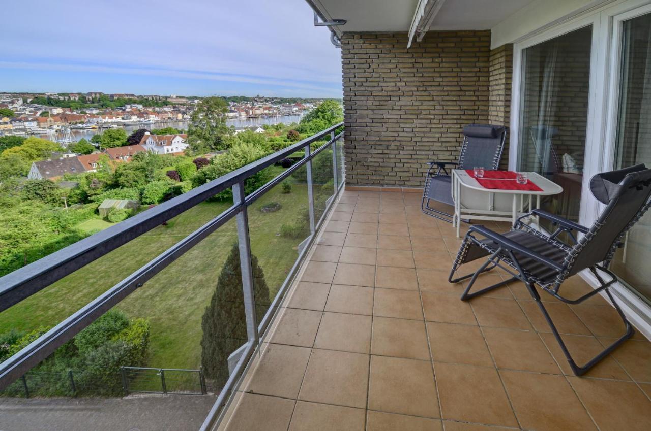 Fewo1846 - Flensview - Komfortables Studioapartment Mit Balkon Und Hafenblick Flensburg Eksteriør bilde